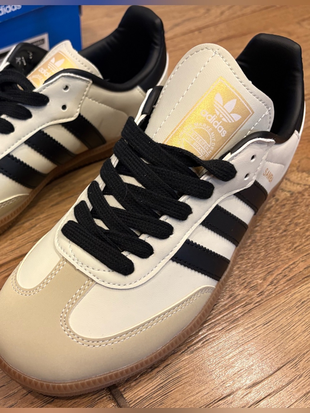 Adidas Samba Vegan Cream Black Gum Womenโs 7.5 โ Brand New